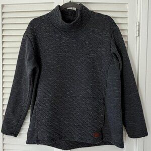 L.L. Bean women's funnelneck pullover sweatshirt medium grey
